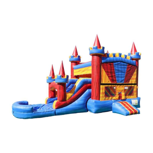 Dual Lane Castle Jump-n-Slide Dry