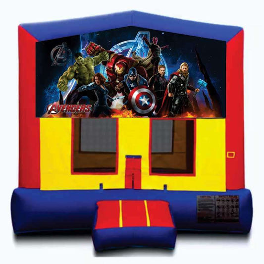Marvel Avengers Banner Bounce House