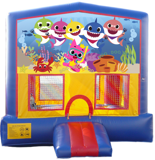 Baby Shark Banner Bounce House