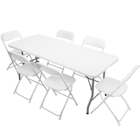 1 Folding Table & 6 Chairs