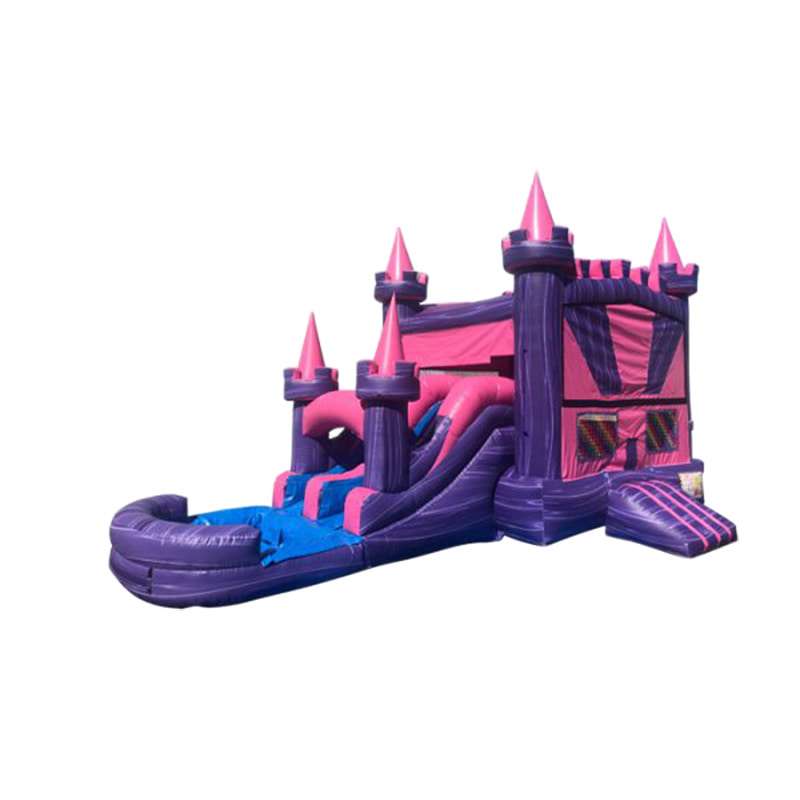Dual Lane Princess Castle Jump-n-Slide Dry