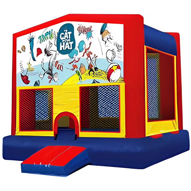 Cat In The Hat Banner Bounce House
