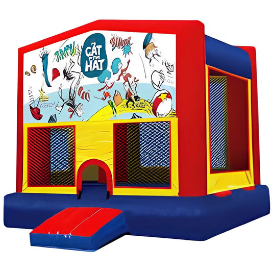 Cat In The Hat Banner Bounce House