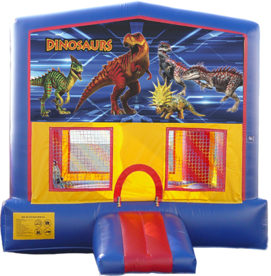 Dinosaur Banner Bounce House