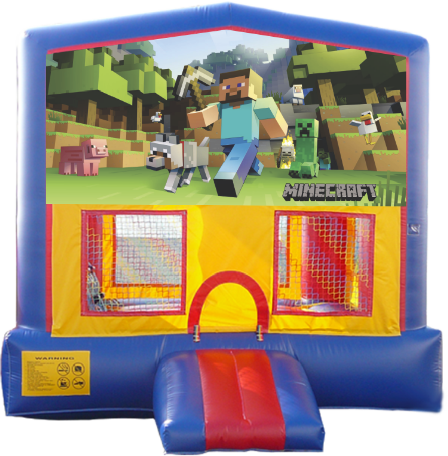 Minecraft Banner Bounce House