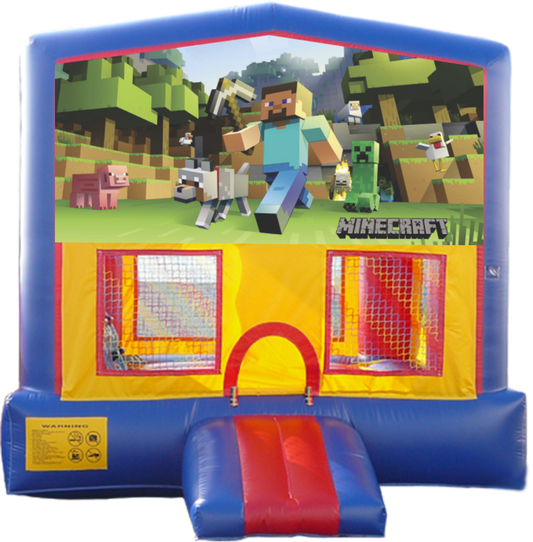 Minecraft Banner Bounce House
