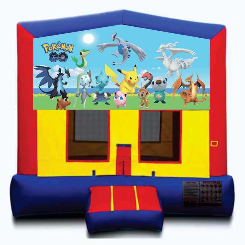 Pokemon Go Big Banner Bounce House