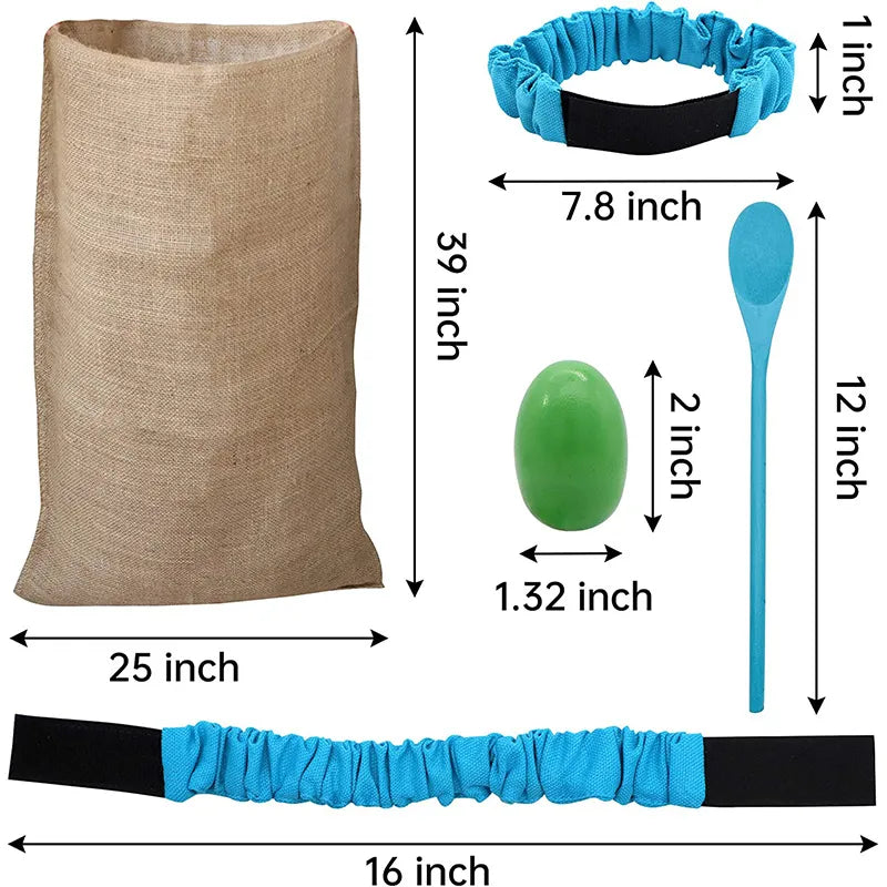 Potato Sack - Egg Spoons - Legged Race 3 - Tug of War (6 player)