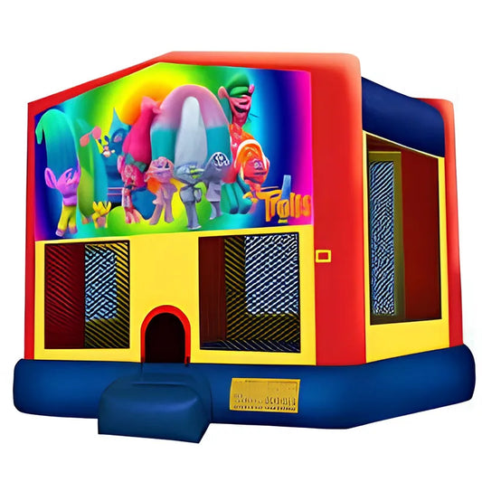 Trolls Banner Bounce House