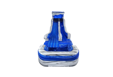 17' Blue & Gray Wave Wet or Dry Slide