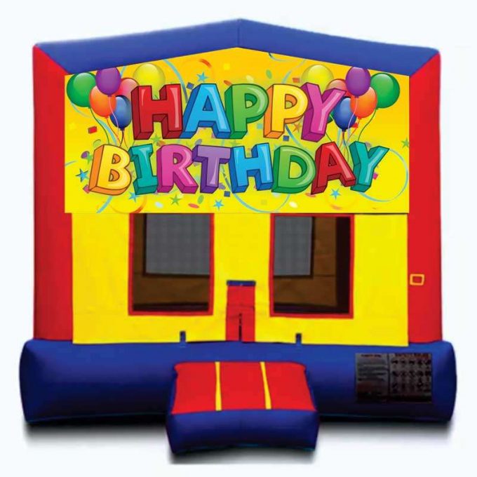 Happy Birthday Big Banner Bounce House