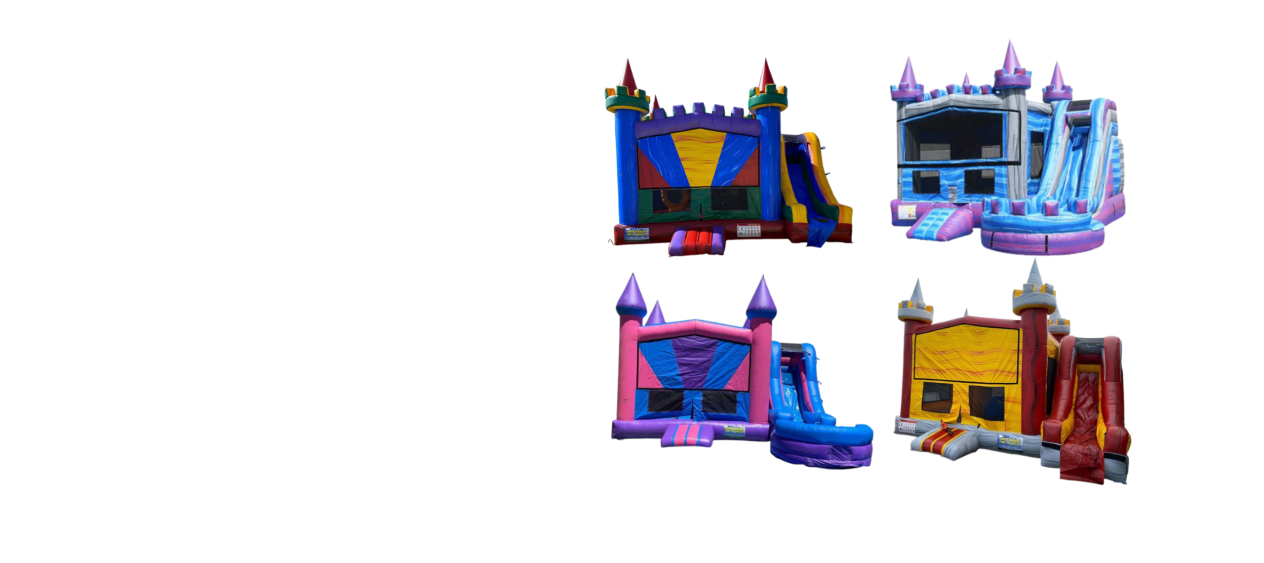 Jump and Slide Bounce House Combo Rentals in Las Vegas